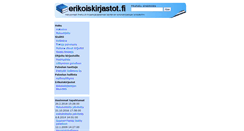 Desktop Screenshot of erikoiskirjastot.fi